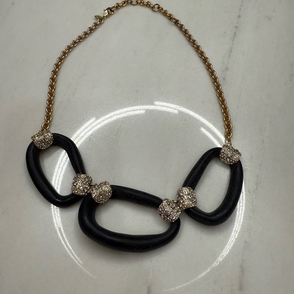 Alexis Bittar Black and Gold Necklace - Picture 1 of 3